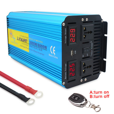 qualità  For Air Conditioning 3000W/6000W Power Inverter Pure Sine Wave 12V DC To AC 220V Function Car Inverter Solar Pump Pump Drill Using fabbrica